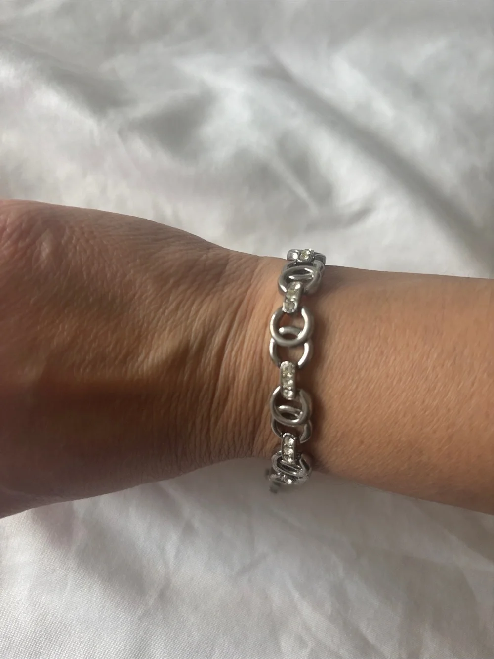 Gorgeous Silver Crystal Bracelet